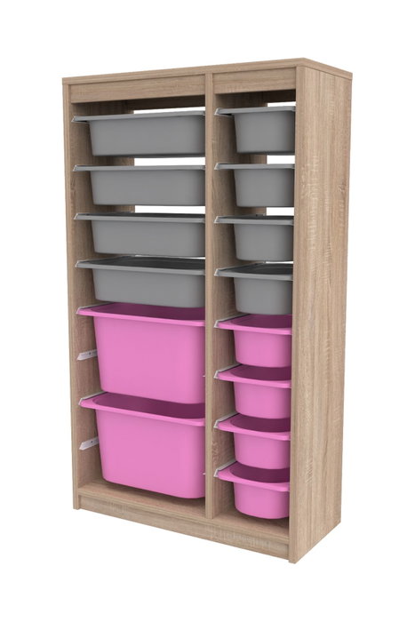 Hanah Home Montana Xs 2D4N8U - Gris Sonomo y Rosa